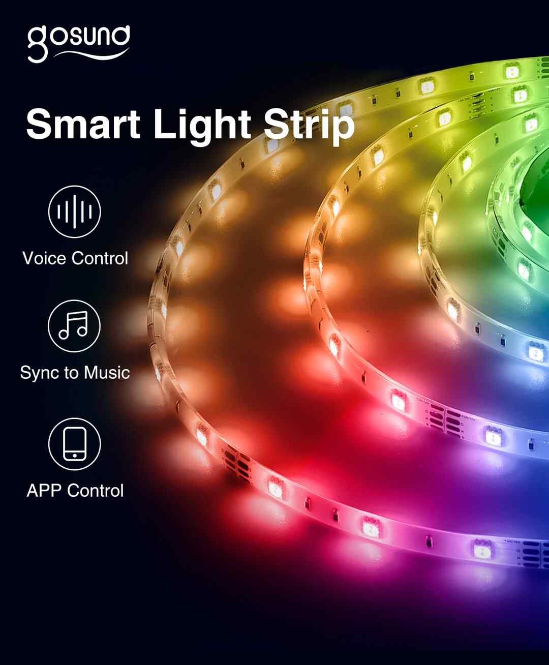 Wi-Fi Smart LED light strip Gosund NiteBird SL2 (5m)
